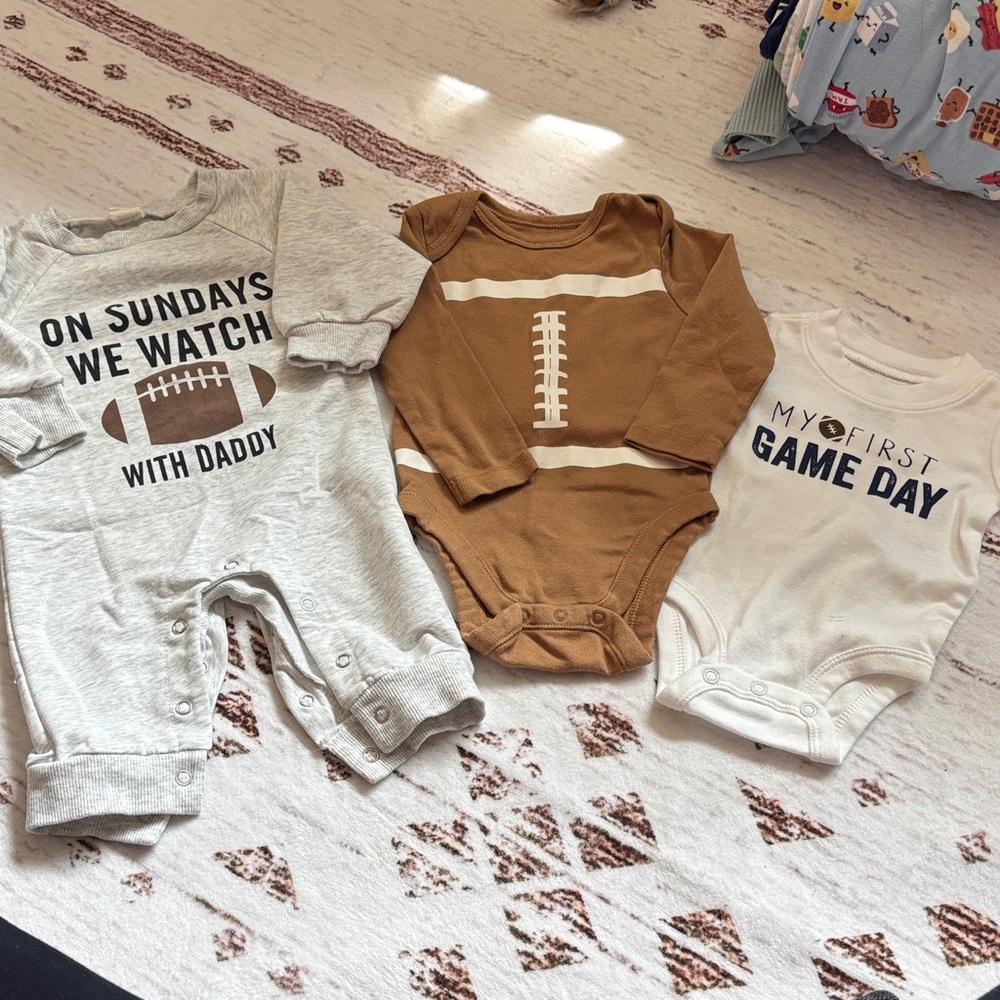Baby Football Onesies